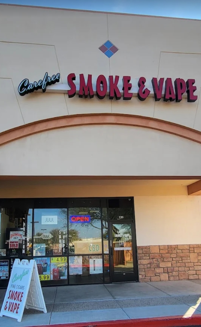 Carefree Smoke & Vape storefront in Cave Creek, AZ